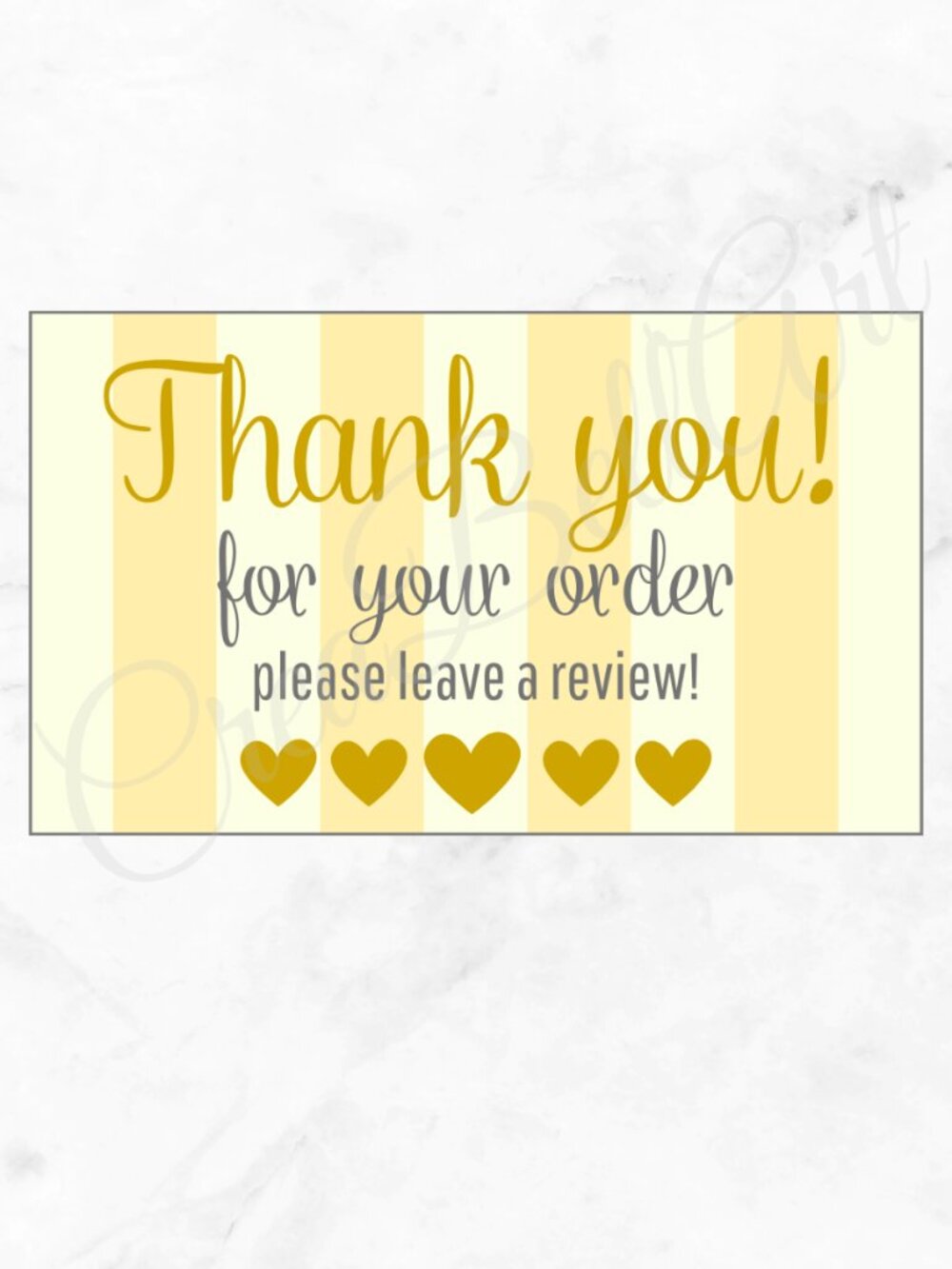 60 Pack striped Thank You Cards - Picture 4 of 11